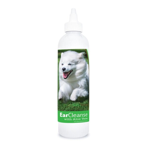 Healthy Breeds 8 oz American Eskimo Dog Ear Cleanse with Aloe Vera Cucumber Melon 840235197164 - main